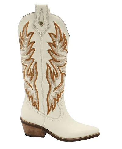 Stivali New York Women's Dramen Leather Cowboy Boots