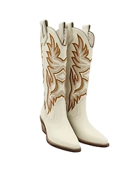 Stivali New York Women's Dramen Leather Cowboy Boots