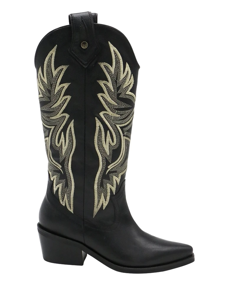 Stivali New York Women's Dramen Leather Cowboy Boots
