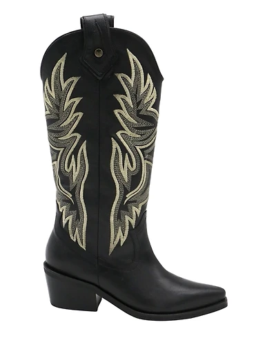 Stivali New York Women's Dramen Leather Cowboy Boots