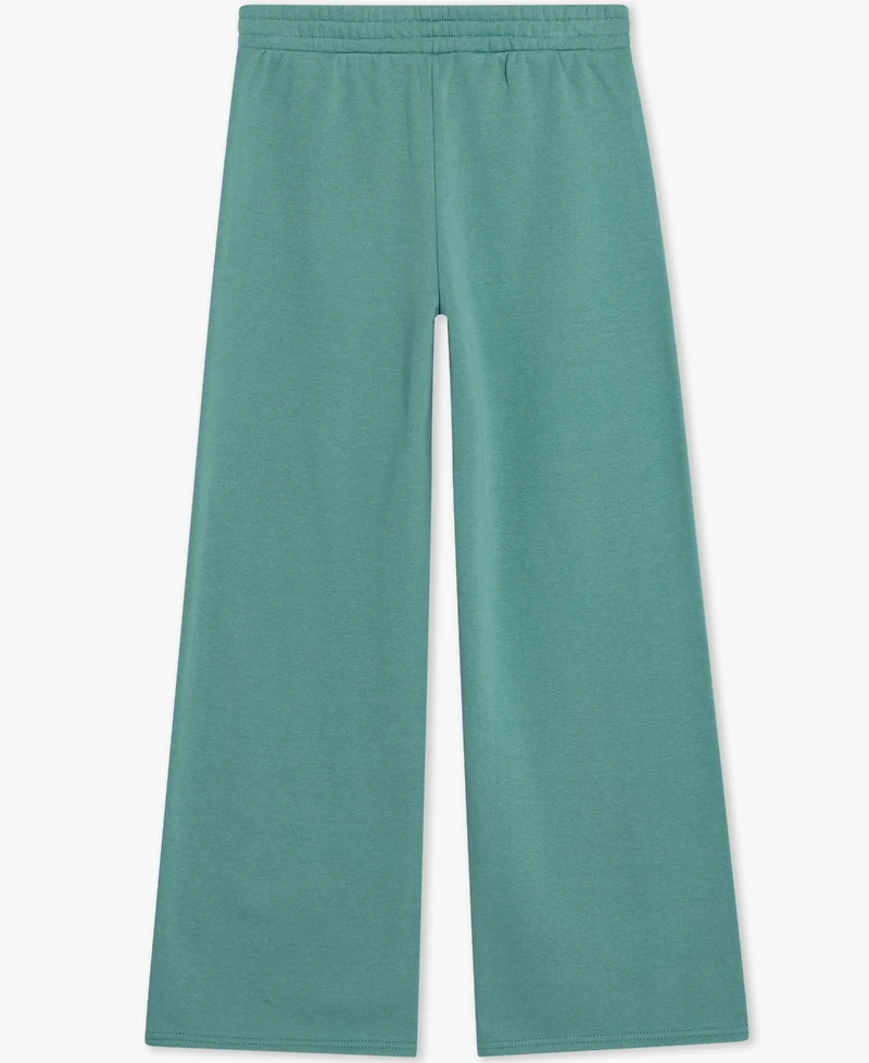 Champion Big Girls Cotton-Blend Fleece Wide-Leg Pants