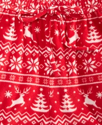 Holiday Lane Men's Deer Fair Isle Fleece Pajama Pants, Macy's Exclusive