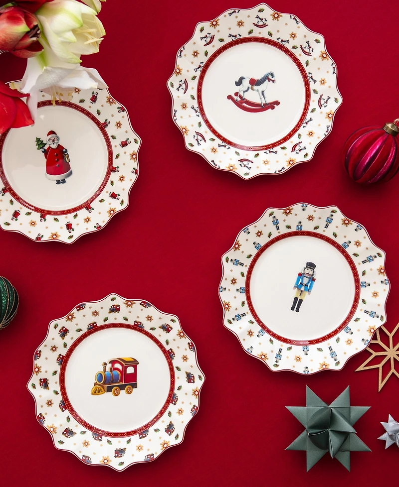Villeroy & Boch 2025 Toy's Delight Anniversary Plates, Set of 4