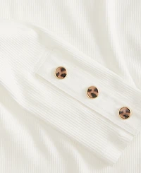 On 34th Women's Button-Cuff Boatneck Top, Macy's Exclusive