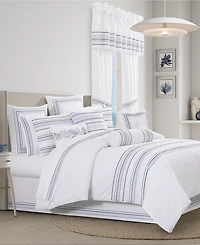 J Queen New York Bayside Embroidered 4-Pc. Comforter Set