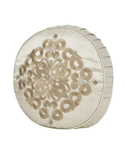 J Queen New York Amaretto Round Decorative Pillow, 15" x 15"