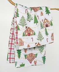 Levtex Gingerbread Village Reversible Quilted Throw, 50" x 60"