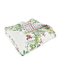 Levtex Tinsel Tidings Reversible Quilted Throw, 50" x 60"