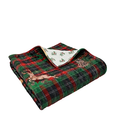 Levtex Merry Tartan Reversible Quilted Throw, 50" x 60"
