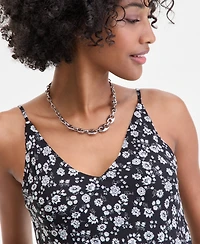 On 34th Women's Floral-Print Double V-Neck Tank, Macy's Exclusive