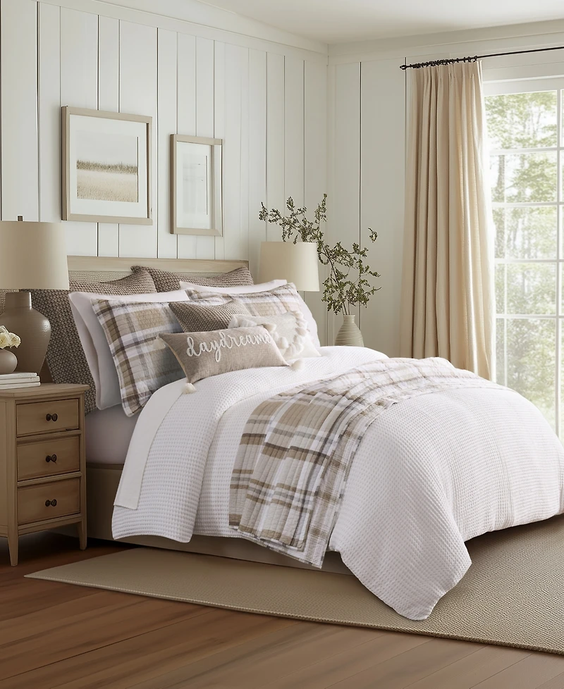 Levtex Spencer Red Plaid Reversible Quilt, Full/Queen