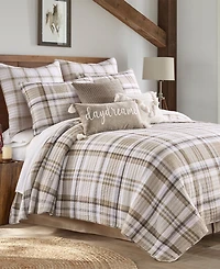 Levtex Spencer Red Plaid Quilted 2-Pc. Sham Set, Standard