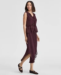 On 34th Women's Curved-Hem Pleated Skirt, Macy's Exclusive