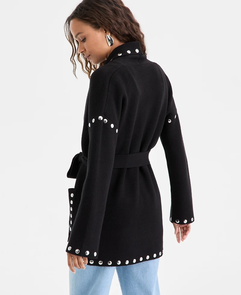 I.n.c. International Concepts Petite Studded Cardigan, Macy's Exclusive