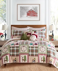 Levtex Home for Christmas Festive Plaid 2-Pc. Sham Set, European