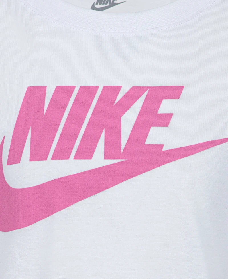 Nike Little Girls 3-Piece Magic Flamingo Vest, Long Sleeve T-Shirt and Pull On Pant Set