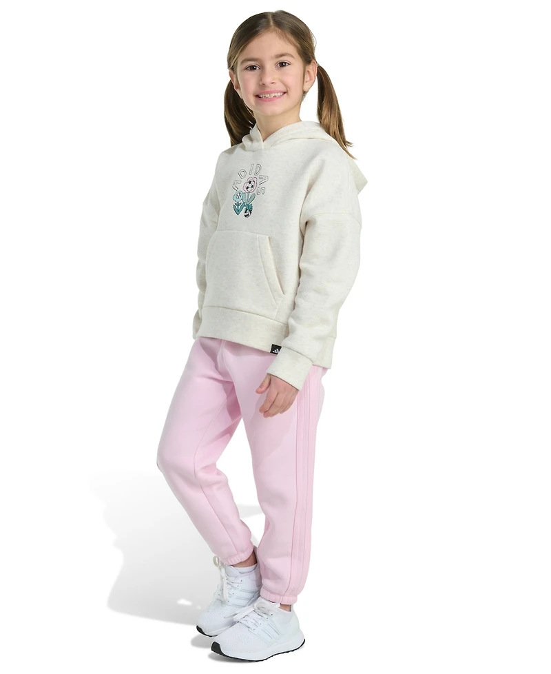 adidas Toddler and Little Girls 2-Piece Pull-On Hoodie Pant Set