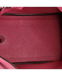 Pre-Owned Hermes Birkin 25 Handbag Pink Togo with Palladium Hardware