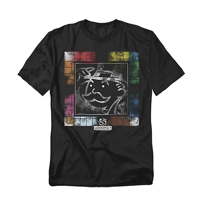 Logovision Men's Monopoly Dusty Game Board T-Shirt