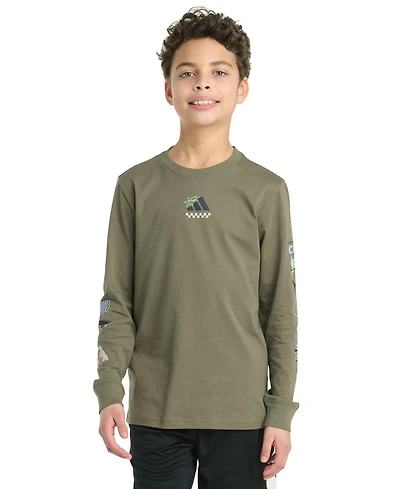 adidas Big Boys Play Your Way Long Sleeve T-Shirt