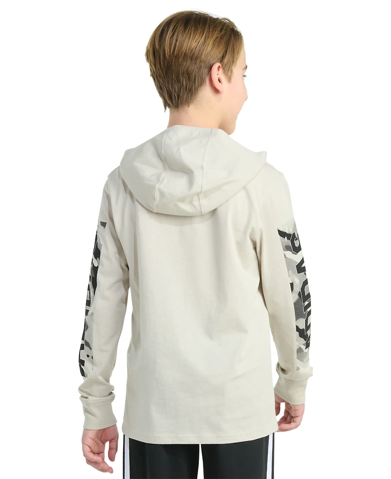 adidas Big Boys Hooded Camo Lineage T-Shirt