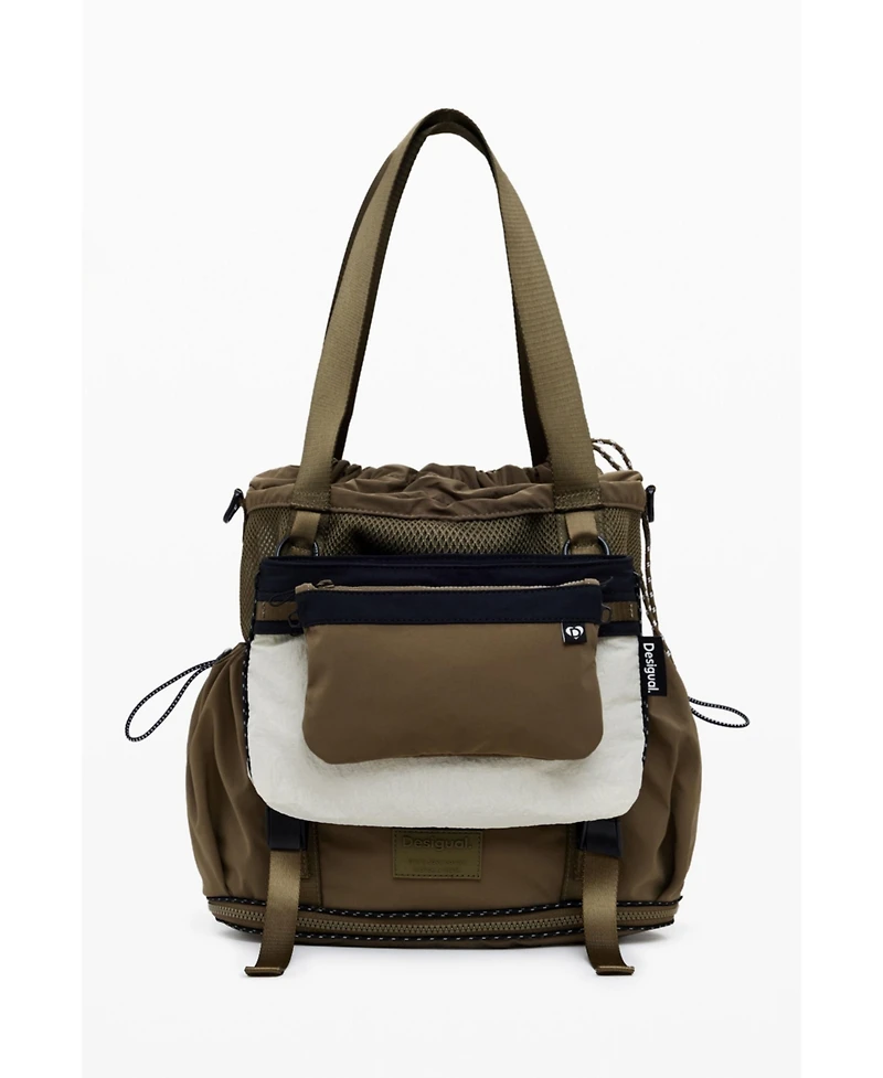 Desigual Women's Large expandable nylon backpack