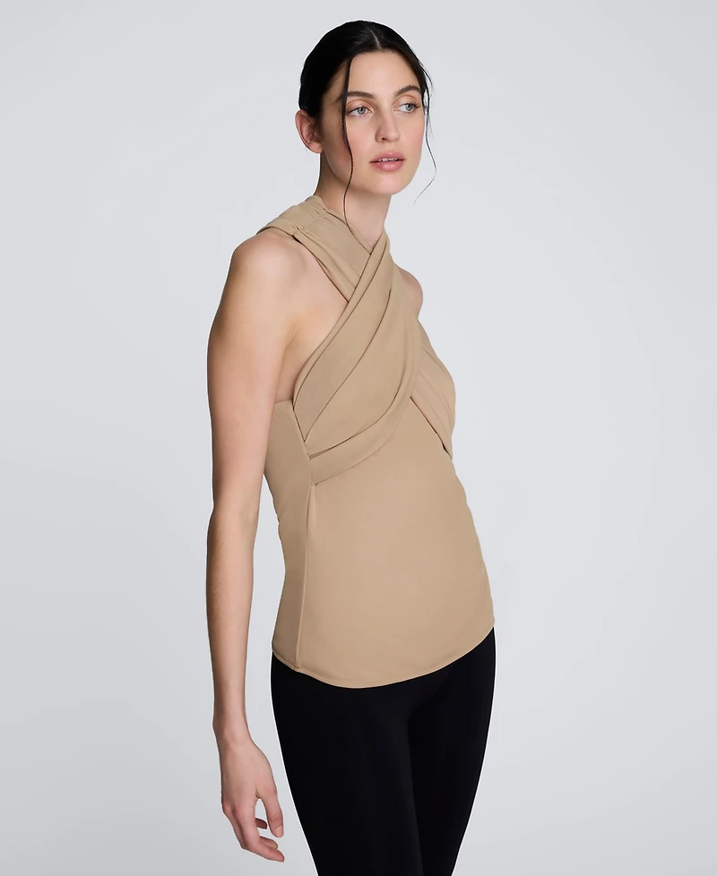 Kenneth Cole Women's Criss Cross Halter Top