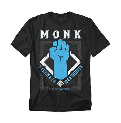 Logovision Men's Dungeons Dragons Monk Strength Dexterity T-Shirt