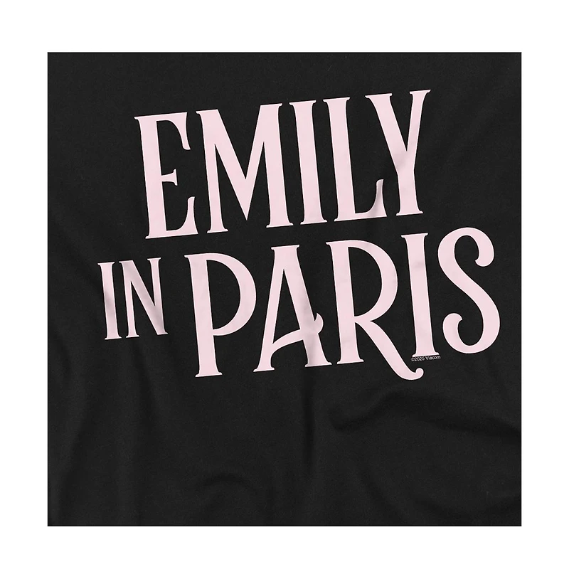 Logovision Men's Emily Paris Pink Logo T-Shirt