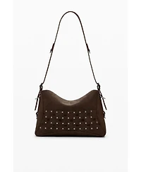 Desigual Women's Medium studded patch handbag