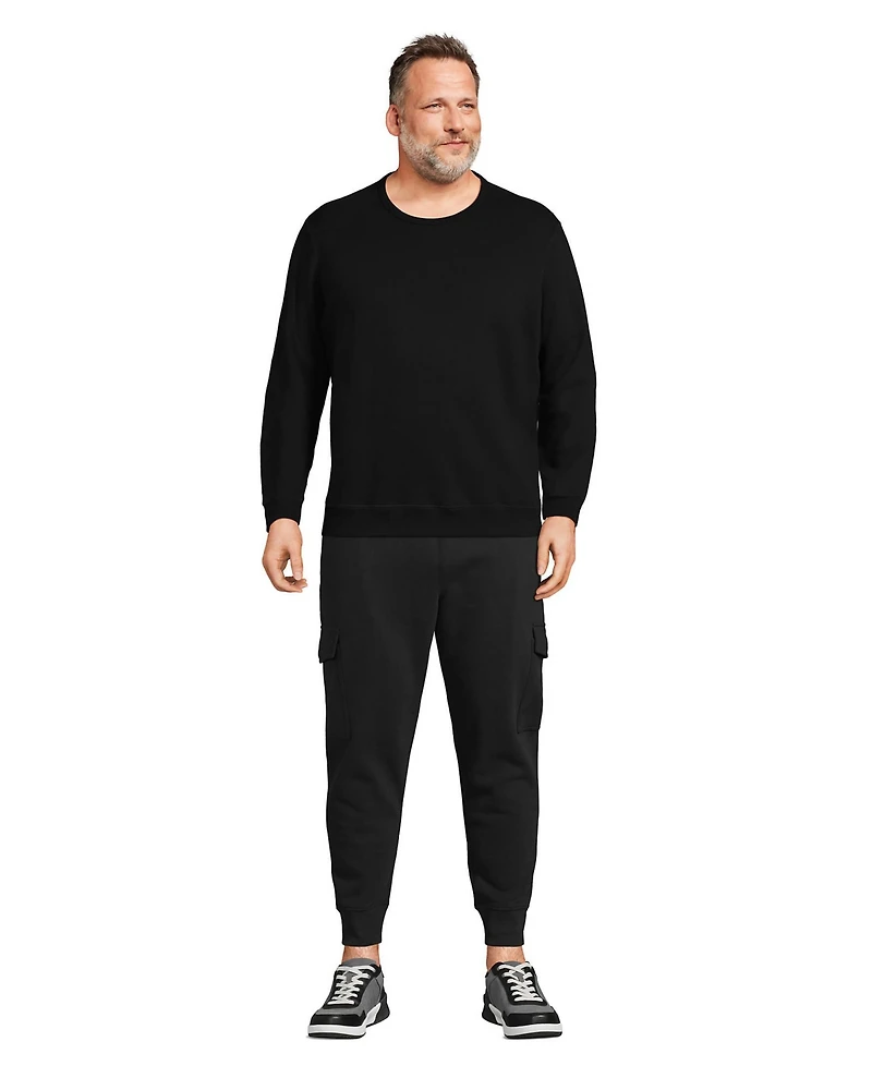 Lands' End Men's Long Sleeve Serious Sweats Crewneck Sweatshirt
