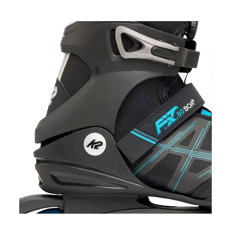 K2 F.i.t. 80 Boa Black/Blue Mens Inline Skates