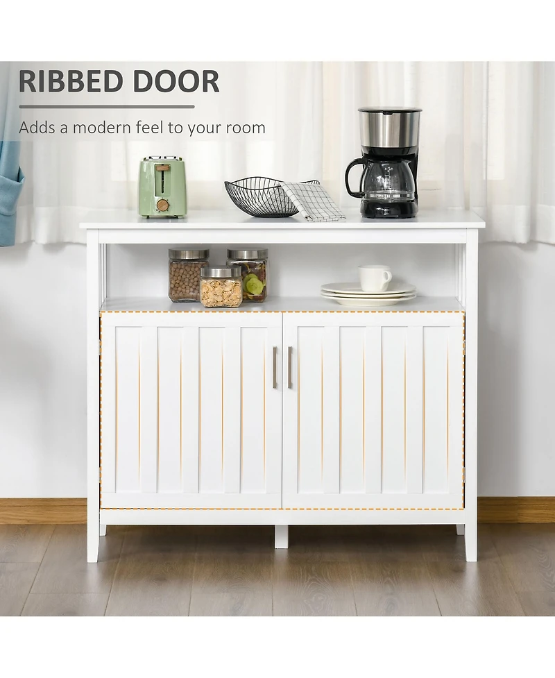 Homcom Hallway Sideboard Buffet Storage Cenza w/ Open Shelf & Cabinet,