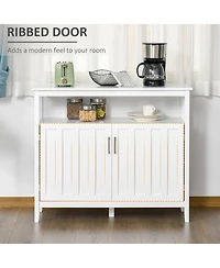 Homcom Hallway Sideboard Buffet Storage Cenza w/ Open Shelf & Cabinet,