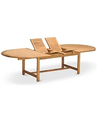 Bristol Outdoor Teak 7-Pc. Dining Set (87" x 47" Dining Table and 6 Dining Chairs), Created for Macy's
