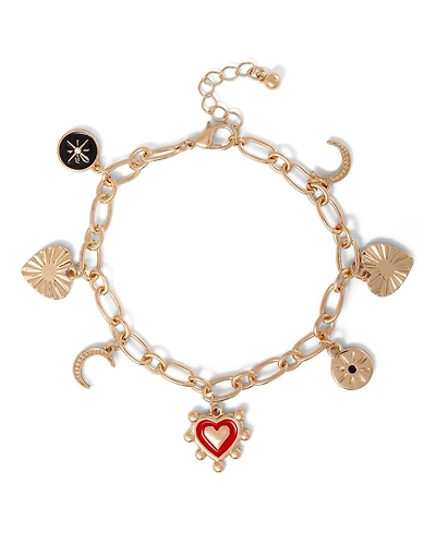 Jessica Simpson Gold-Tone Charm Bracelet