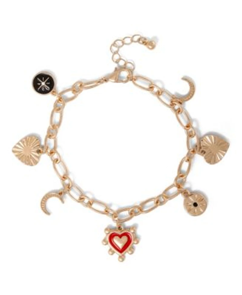 Jessica Simpson Gold Tone Charm Bracelet