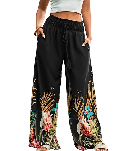 Cupshe Women's Just Beachy Tropical Pants