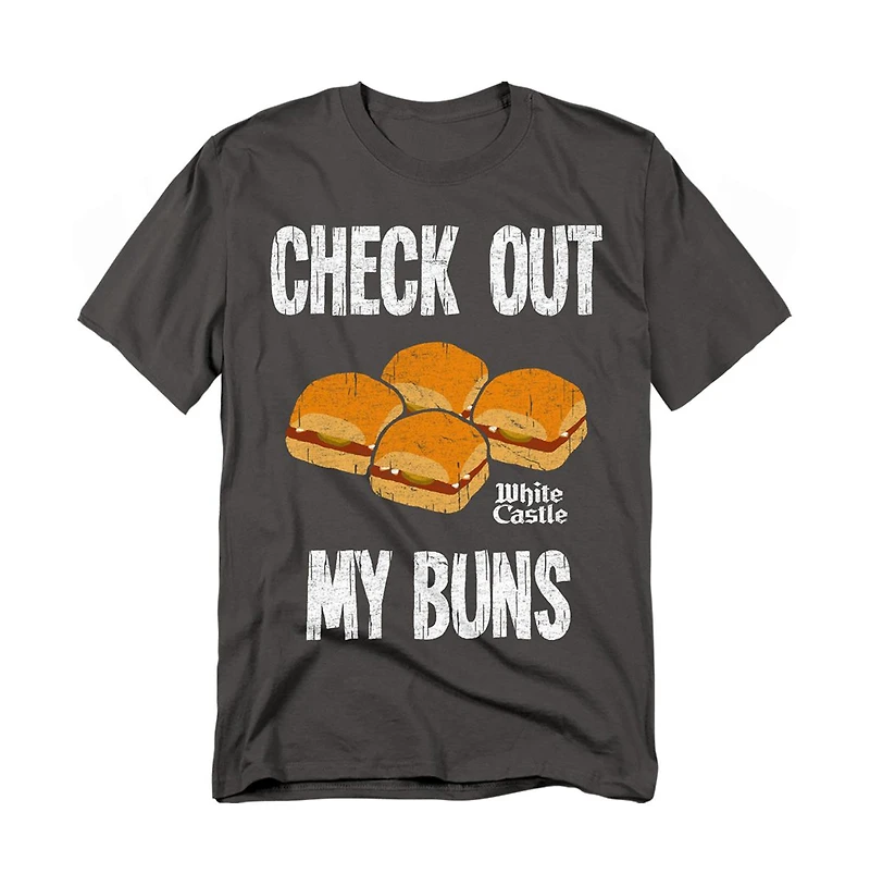 Logovision Men's White Castle My Buns T-Shirt