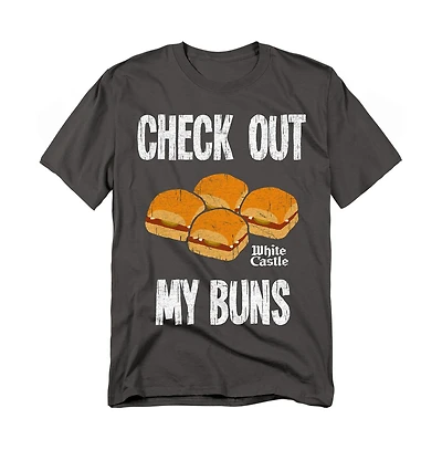 Logovision Men's White Castle My Buns T-Shirt