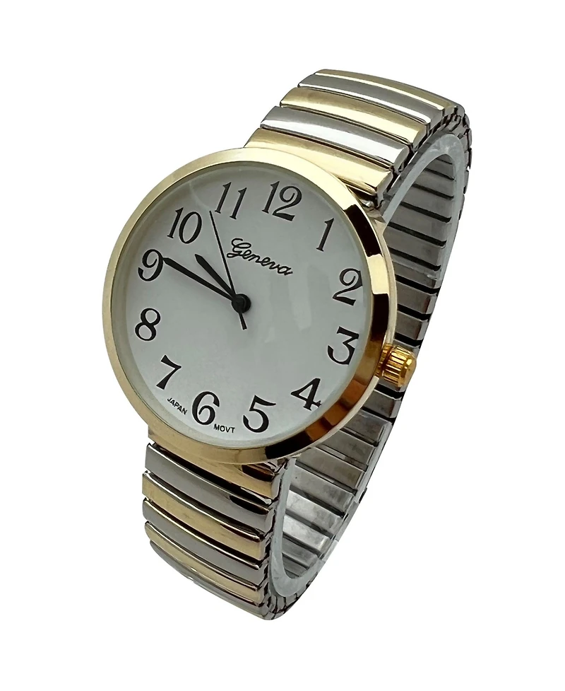 Two Tone Stretch Small Face Everyday Classic Women Watch