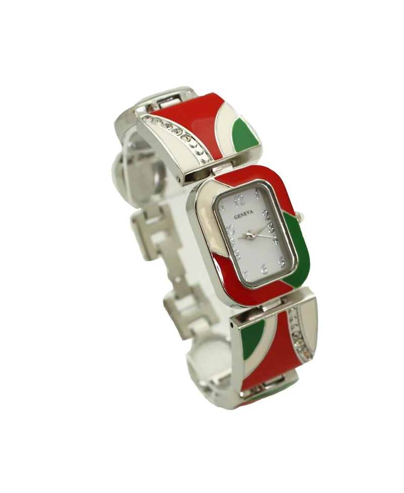 Olivia Pratt Christmas Colors Women Watch Bracelet