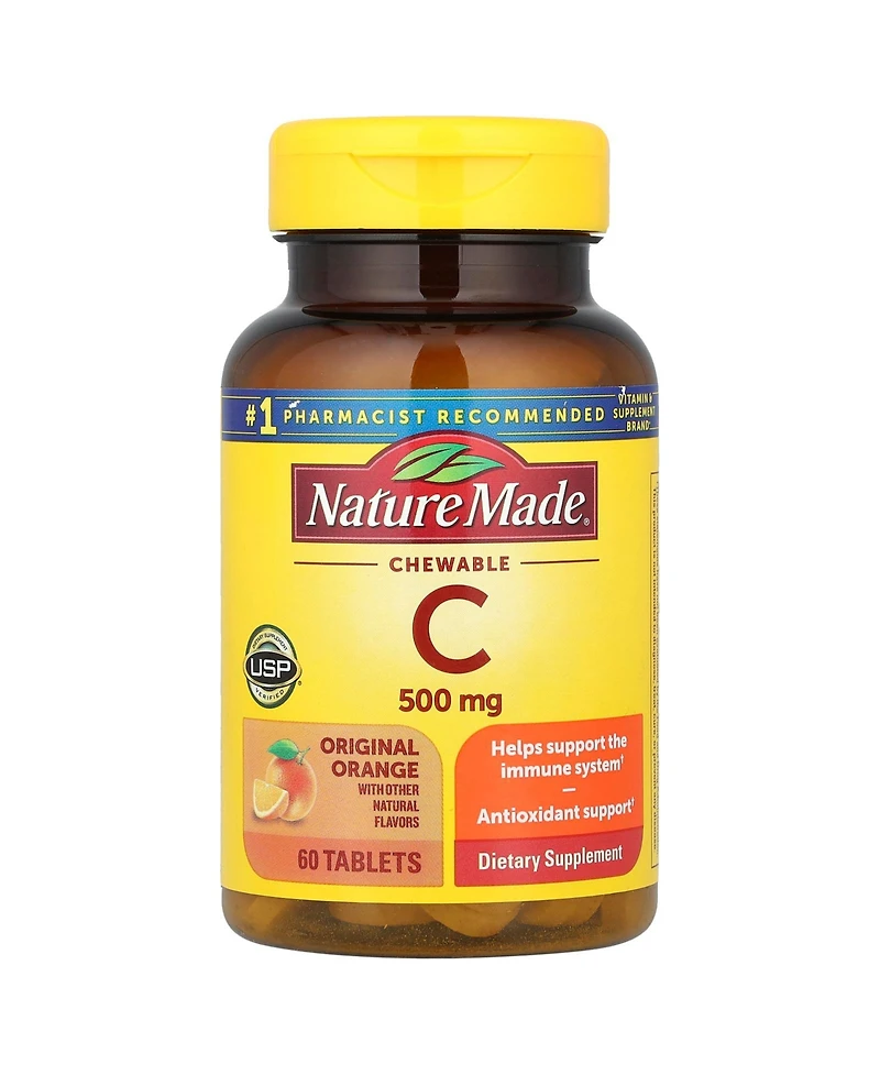 Nature Made Vitamin C Chewable Orange 500 mg