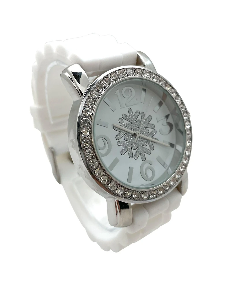 Olivia Pratt White Merry Christmas Silicone Band Themed Women Watch