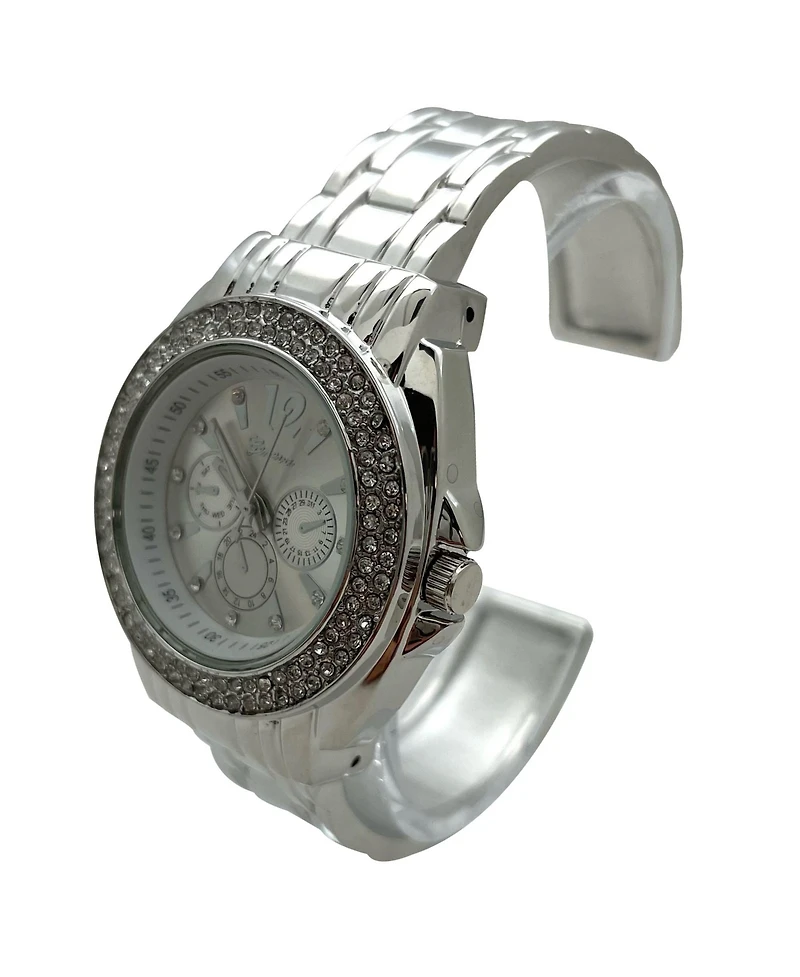 Olivia Pratt Everyday Dress Up Bangle Women Watch, Silver