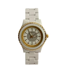 Olivia Pratt White Every Day Acrylic Band Women Watch