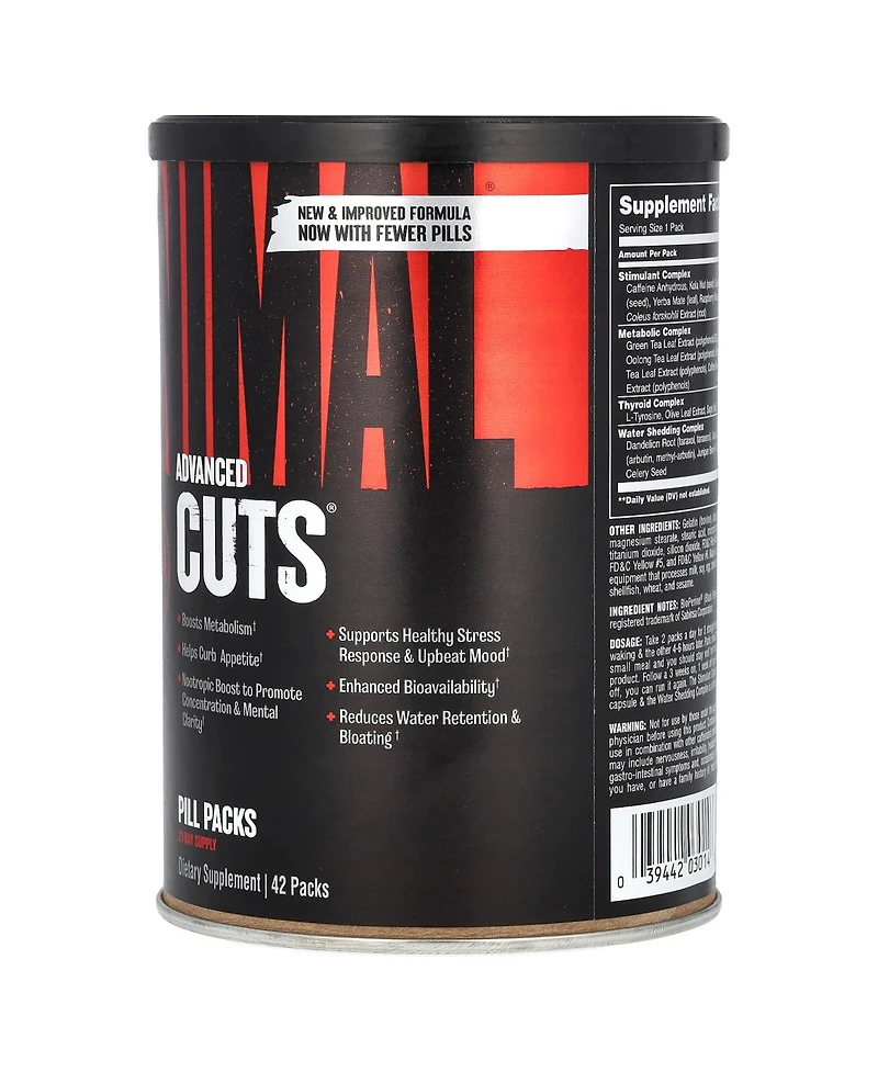 Animal Advanced Cuts Pill Packs
