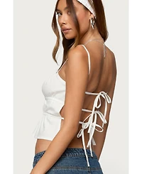 Edikted Women's Adler Tiered Backless Top
