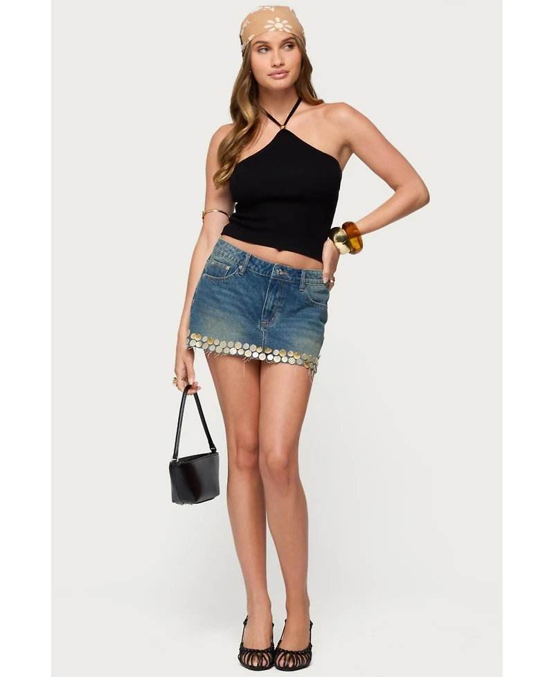 Edikted Women's Hollis Knit Halter Top