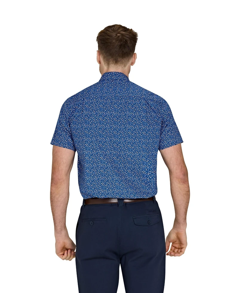 Raging Bull Men's Short Sleeve Flower Bud Shirt